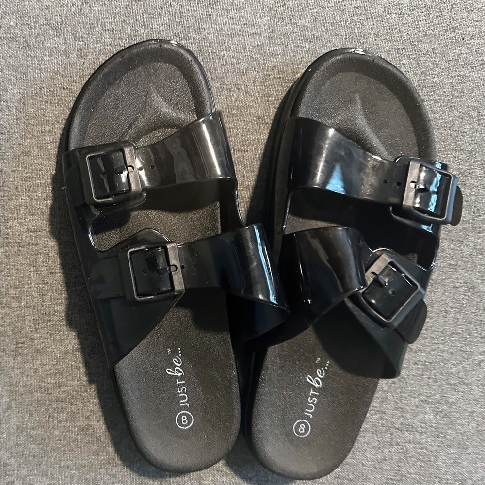 Just Be Women’s Black Sandals